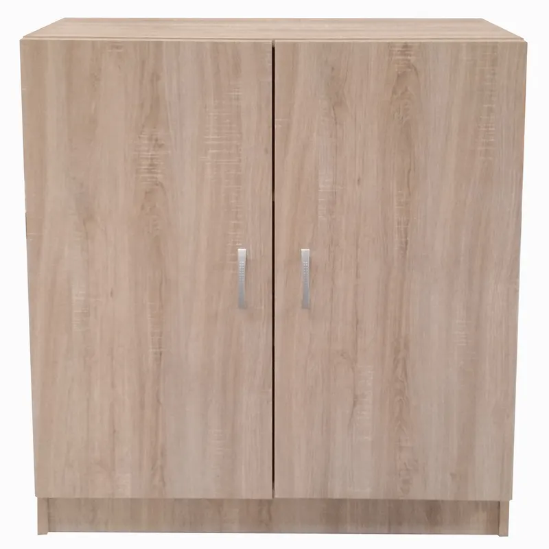 Dulap cu rafturi pal melaminat, 2 usi, sonoma, 80 x 28 x 106 cm