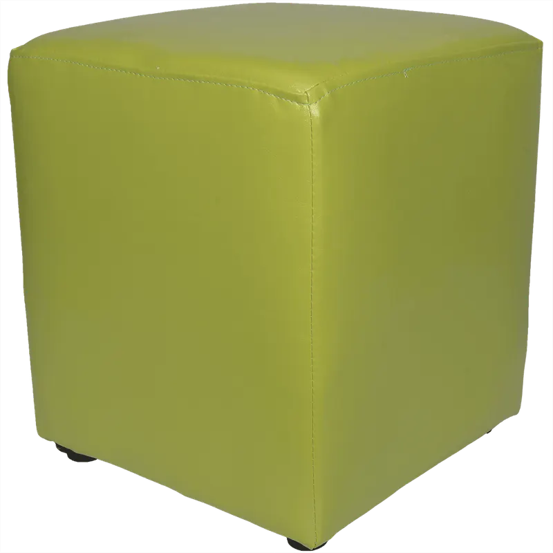 Taburet Cube tapiterie piele ecologica verde IP 21899 45x37x37 cm