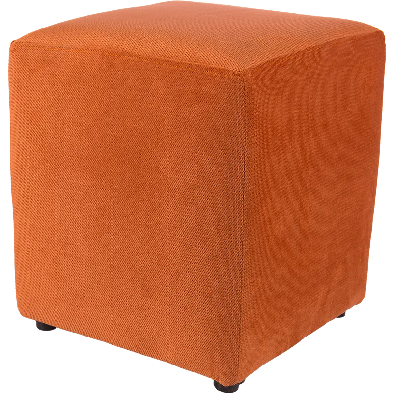 Taburet Cube tapiterie stofa caramiziu K3 45 x 37 x 37 cm