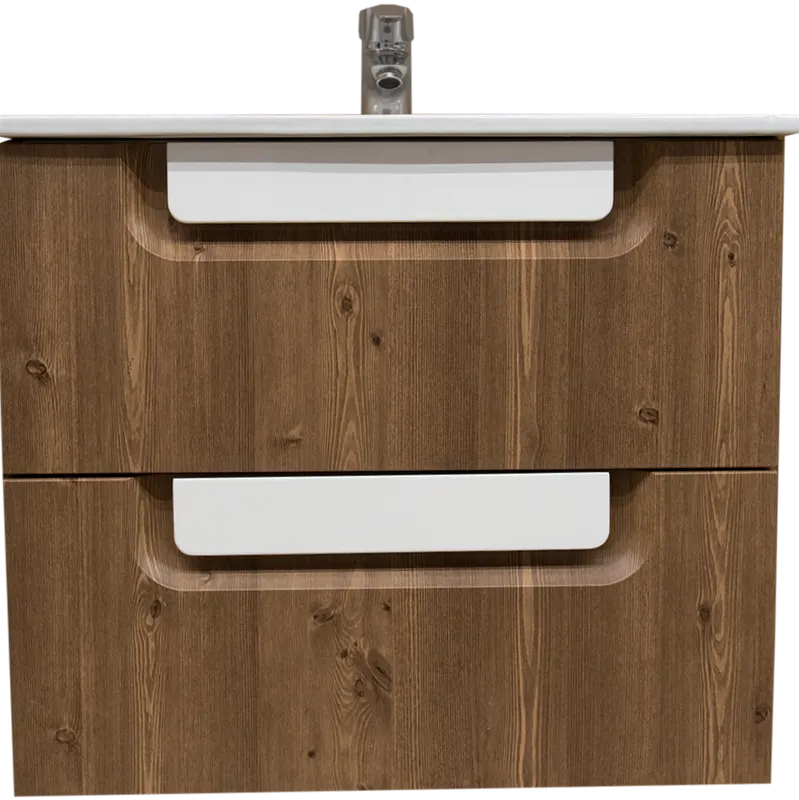 Baza cu lavoar Monaco Sanitop, MDF-PAL, maro, 60 x 43,5 x 51 cm