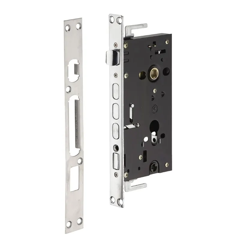 Broasca incastrata pentru usi metalice, reversibila, otel zincat, 60 x 67 mm