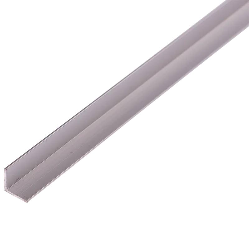 Cornier laturi egale, aluminiu, 10 x 10 x 1 mm, L 2 m