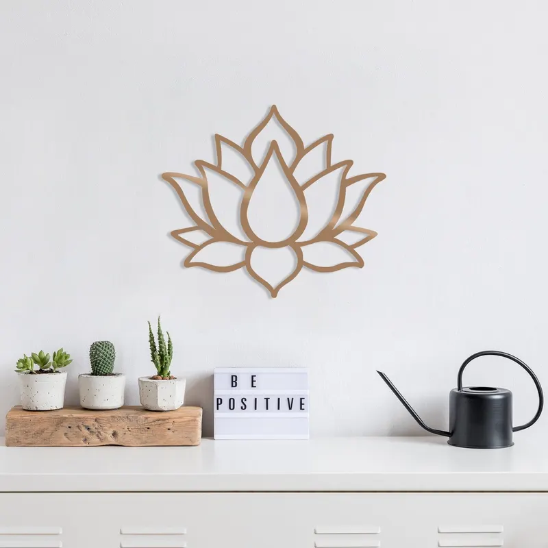 Decoratiune de perete Metal Tanelorn, Cupru, 43x50 cm - Bronz