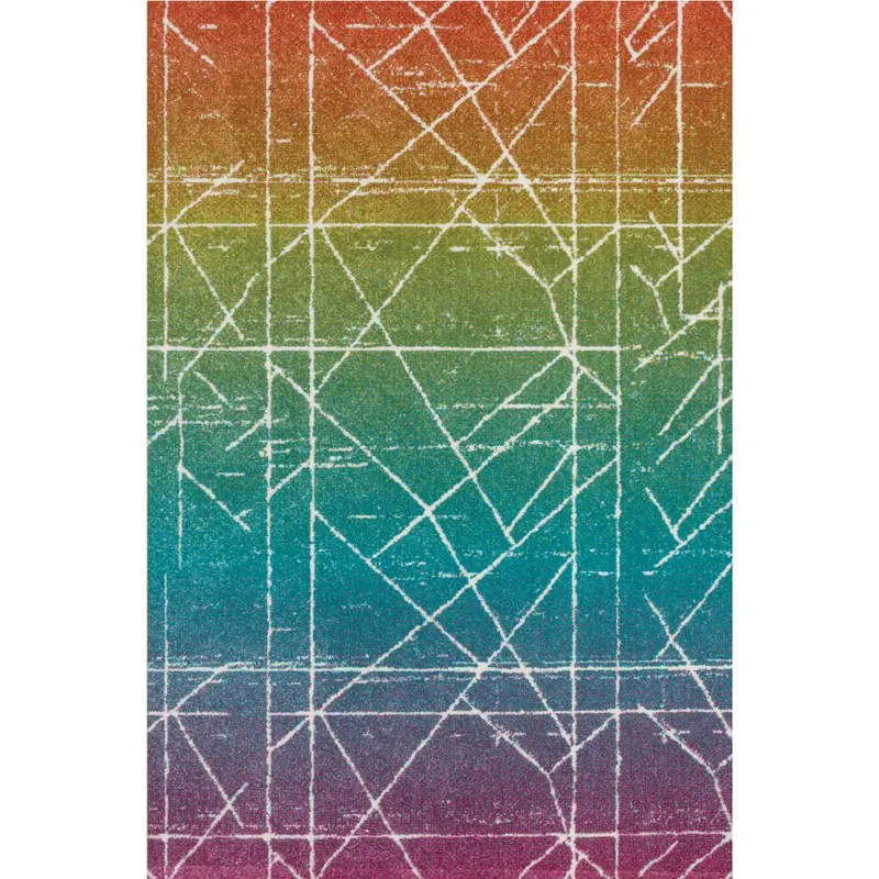 Covor modern Sintelon Play 43PMP, polipropilena, model geometric multicolor, 120 x 170 cm
