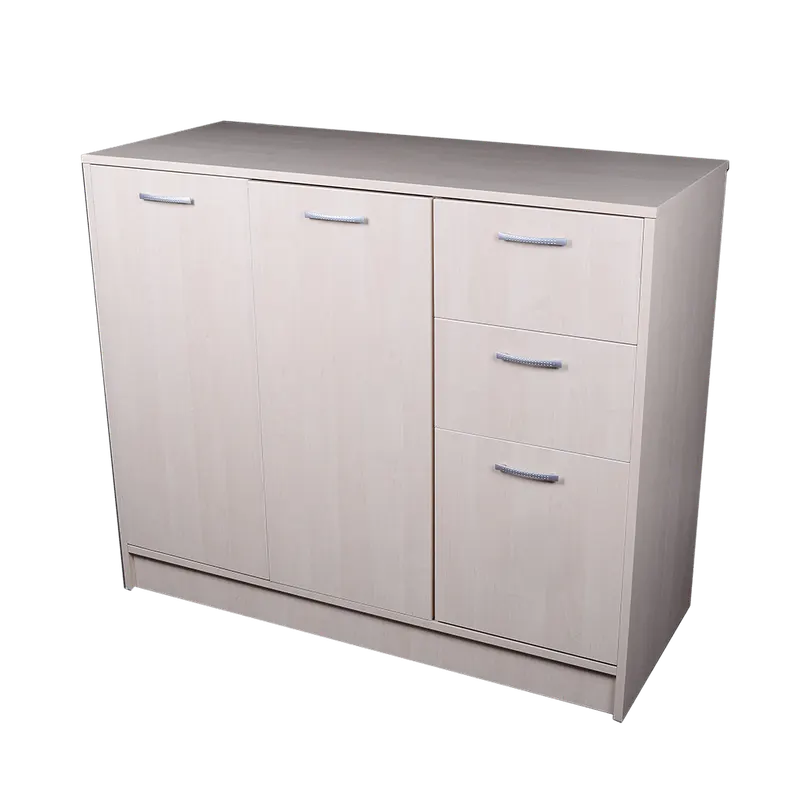 Comoda pal melaminat, mesteacan, 120 x 100 x 50 cm