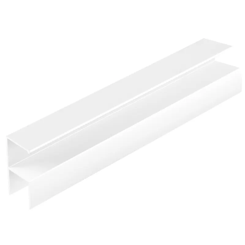 Profil maner Y ER5909, pentru PAL de 18 mm, 2,5 m, alb mat