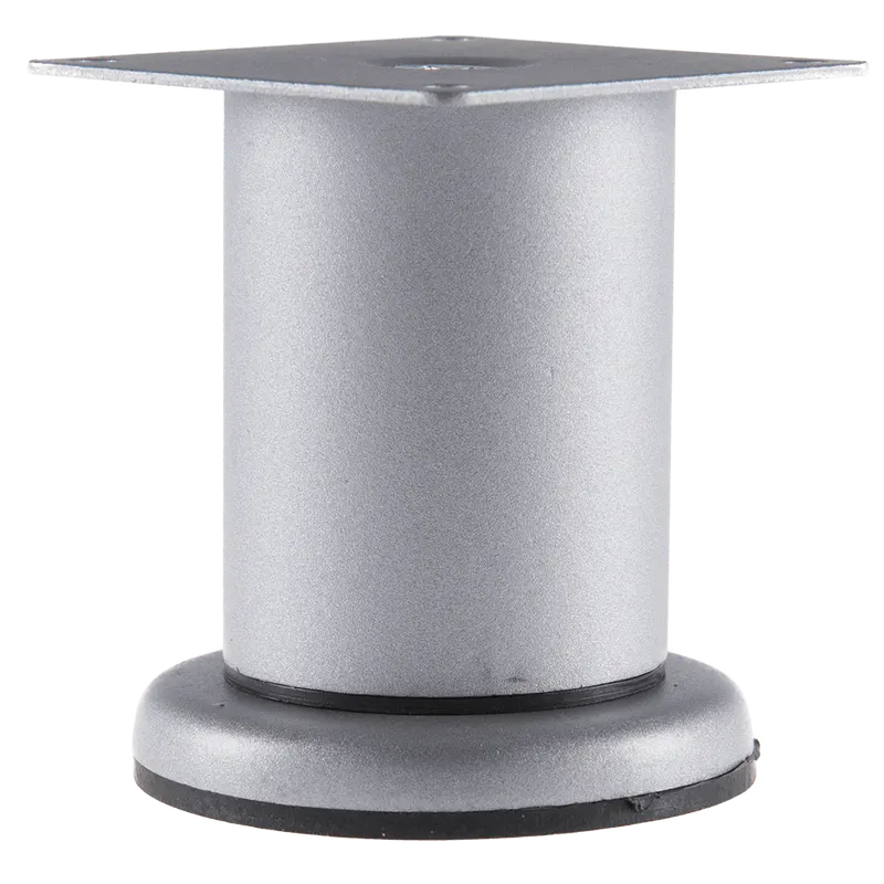Picior rotund satin-argint CL004 D50 x 80 mm