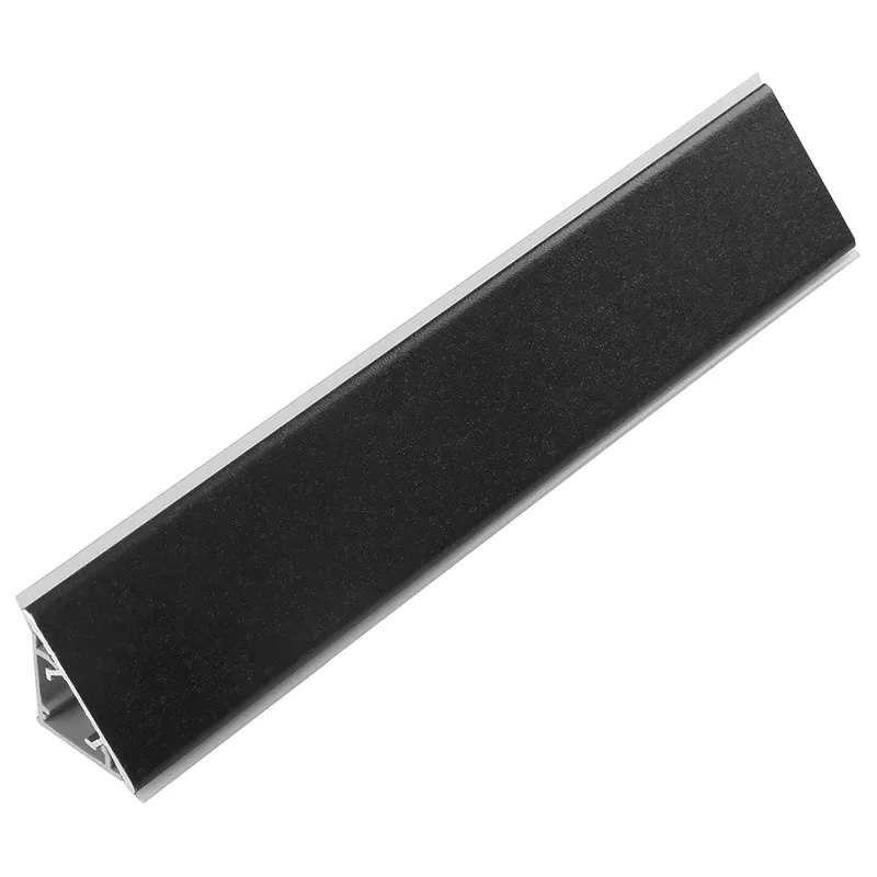 Profil înălţător blat de bucatarie din aluminiu, negru, 4 m