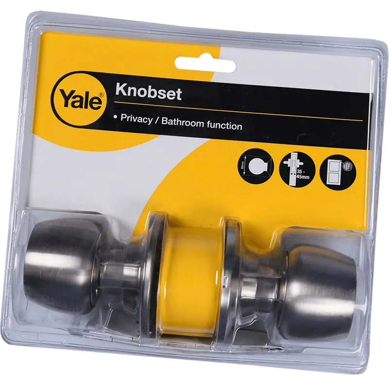 Maner Yale Knobset fara cheie pentru usa interior, inox, nichel satinat