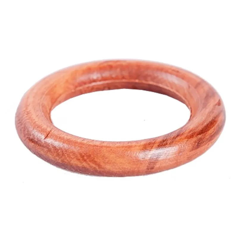 Inele galerie din lemn natural, cires, pentru diametru de 28 mm, 10 buc