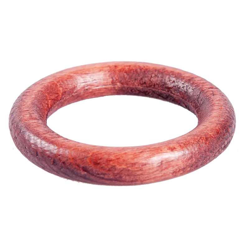 Inele galerie din lemn natural, mahon, pentru diametru de 28 mm, 10 buc