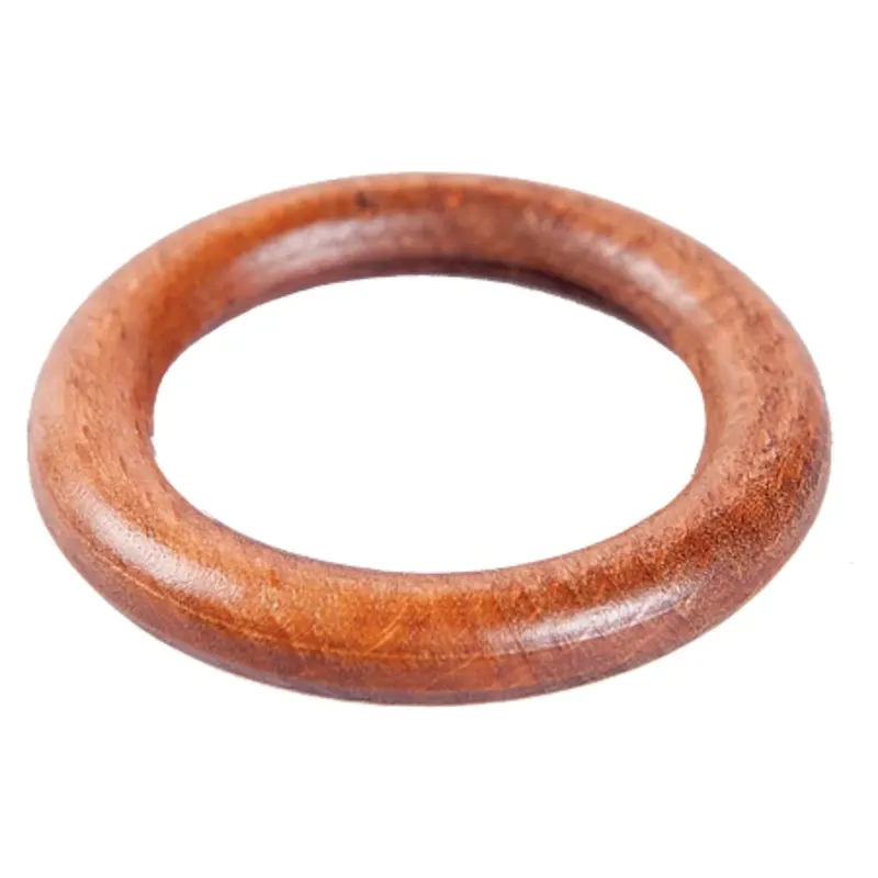 Inele galerie din lemn natural, nuc, pentru diametru de 28 mm, 10 buc