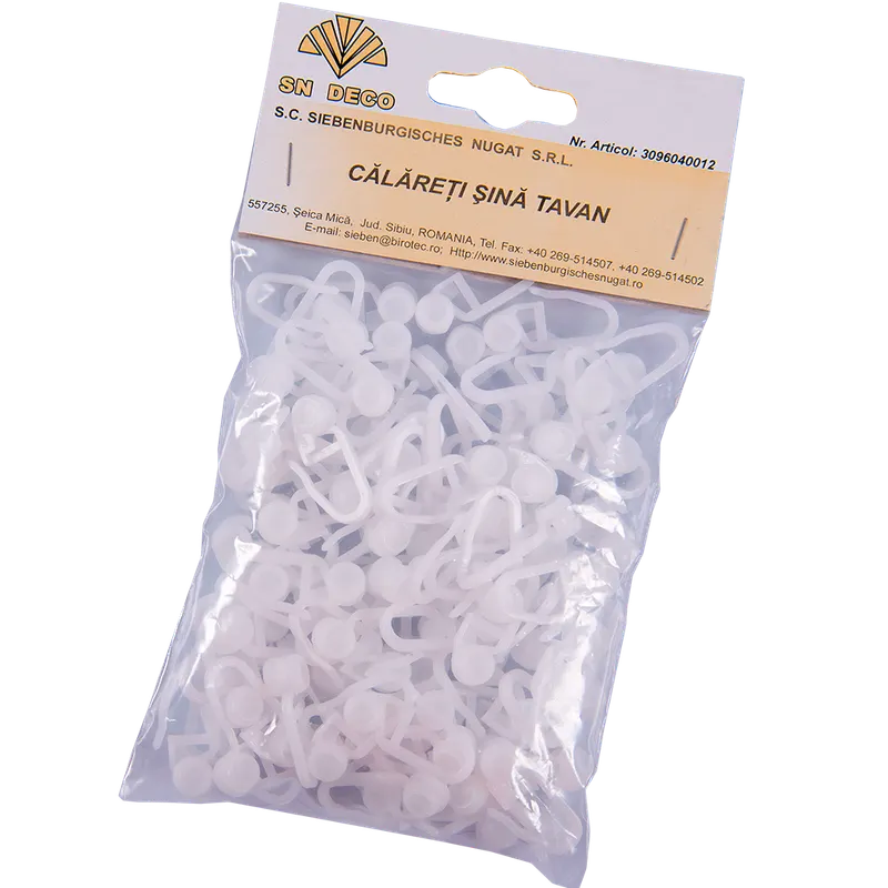 Calareti sina tavan, PVC, alb