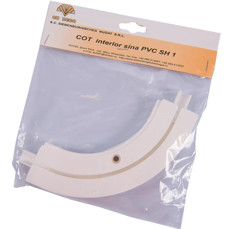 Cot interior sina tavan SH1, PVC, alb, 1 canal