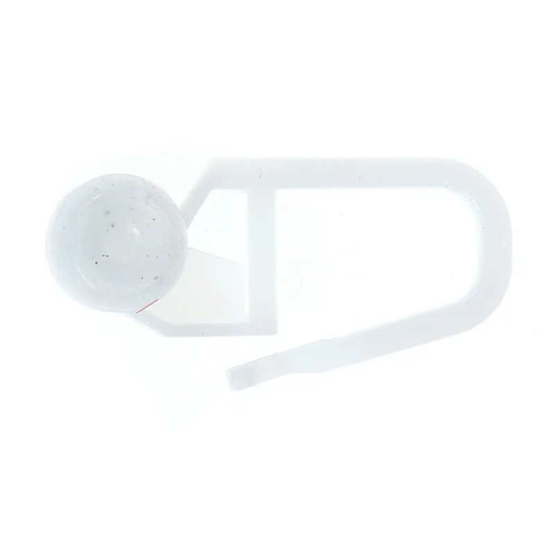 Set accesorii pentru sina perdea, plastic, alb, 2.5 cm