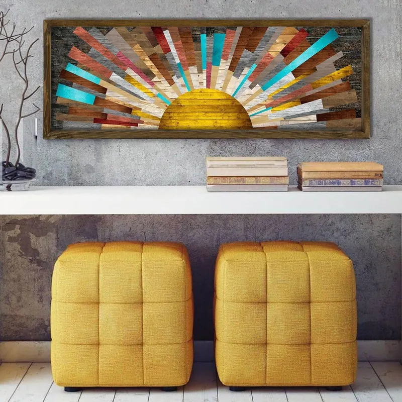 Tablou MDF Evila Originals, Multicolor, 120x40 cm - Multicolor