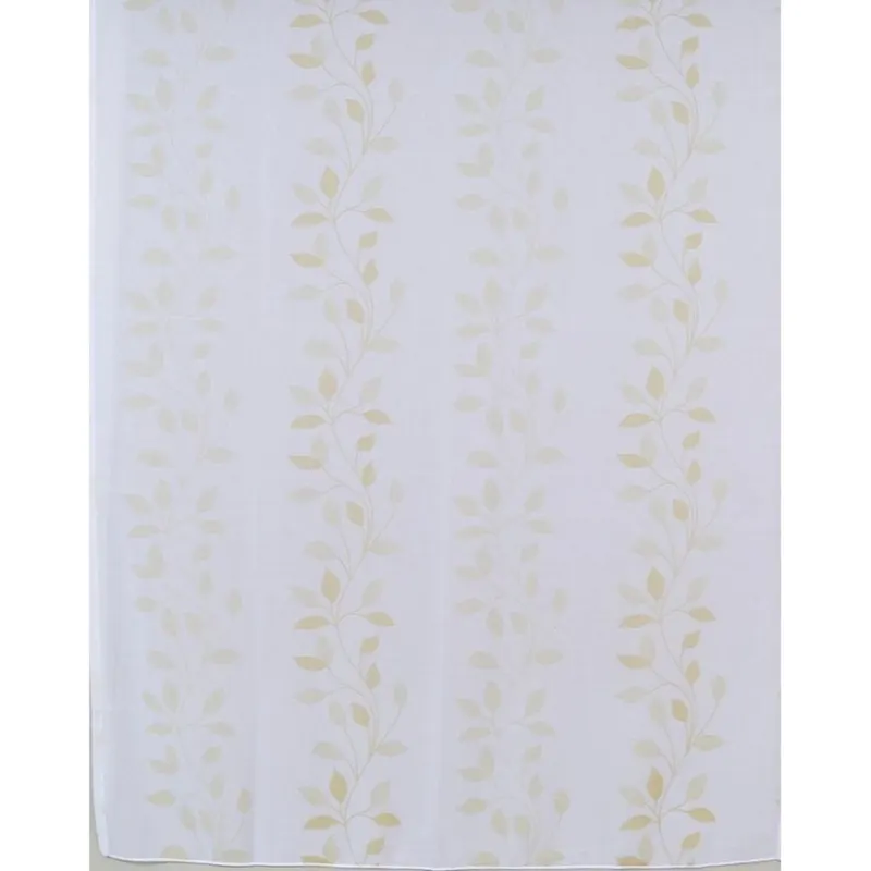 Perdea OB 6375/3 din 100% poliester, alb cu bej, 140 x 245 cm