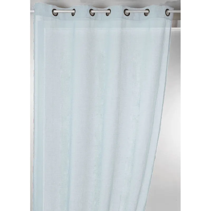 Perdea Charlotte din 100% poliester, bleu aqua 143, 140 x 260 cm