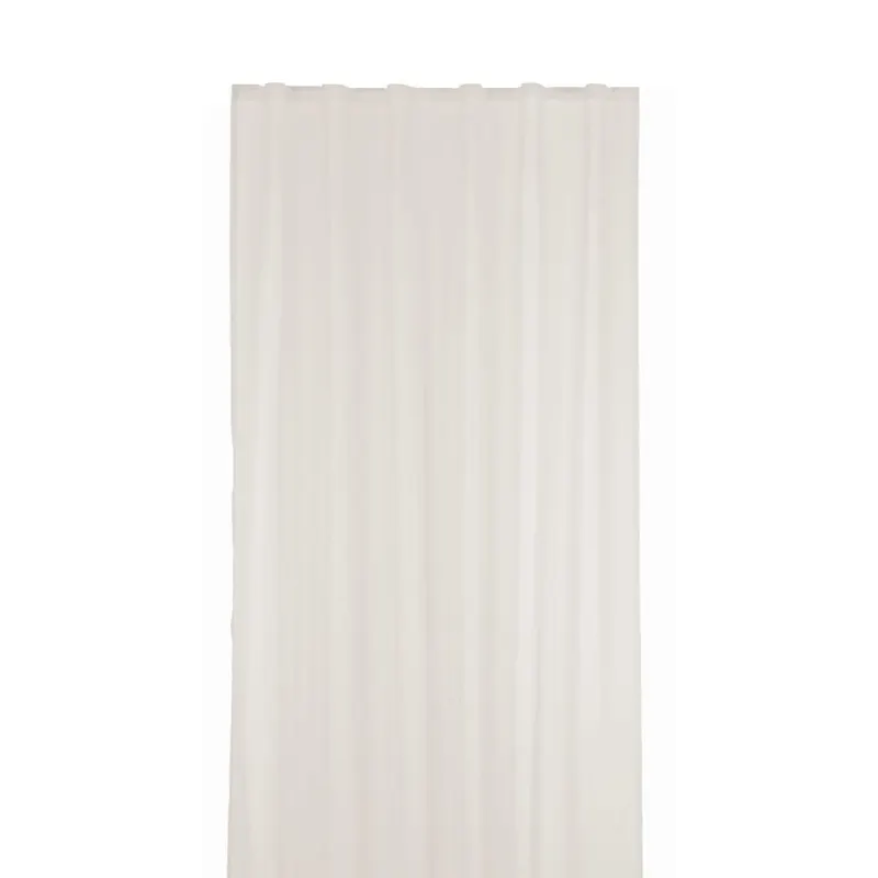 Perdea voal, poliester, alb, 200 x 245 cm