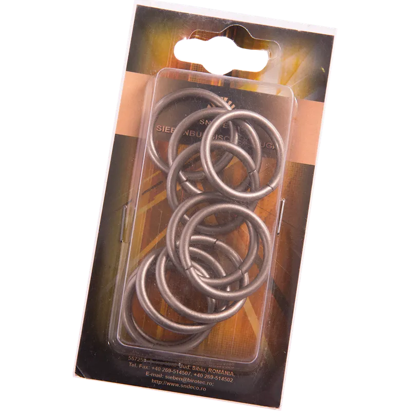 Inele galerie din metal forjat, inox, pentru diametru de 16 mm, 10 buc