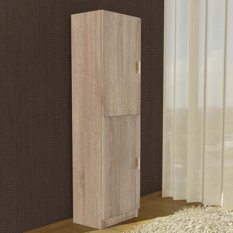 Dulap cu 5 rafturi pal melaminat, sonoma, 40 x 28 x 202 cm