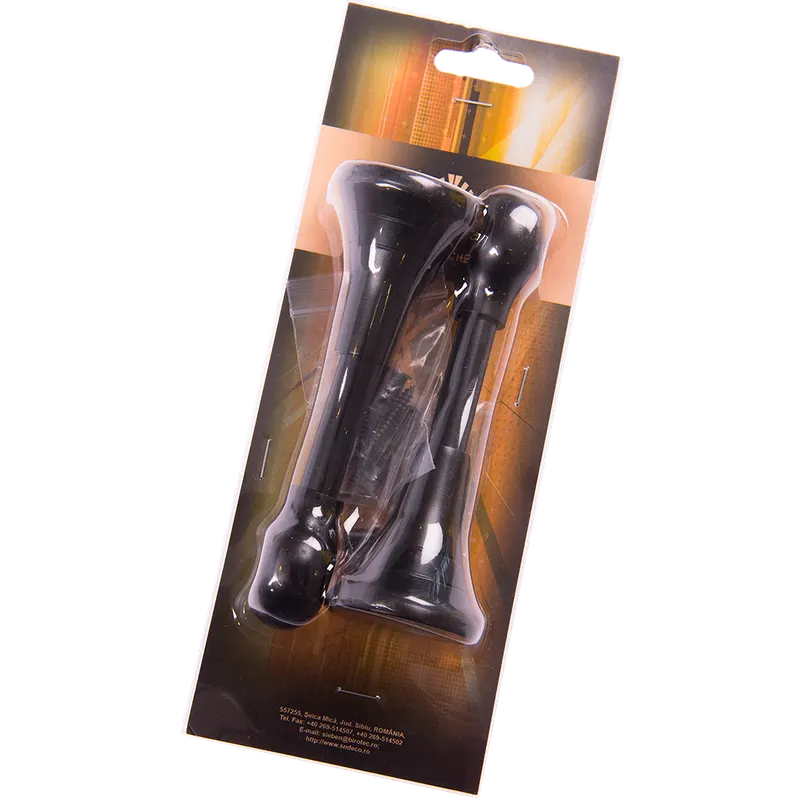 Consola galerie fier forjat, cu suport, deschisa, 20 mm, negru, set 2 buc