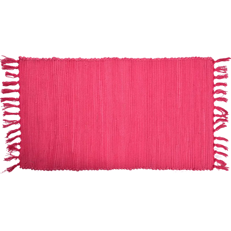 Covor tesut Mexican, roz, 100% bumbac, 50 x 90 cm