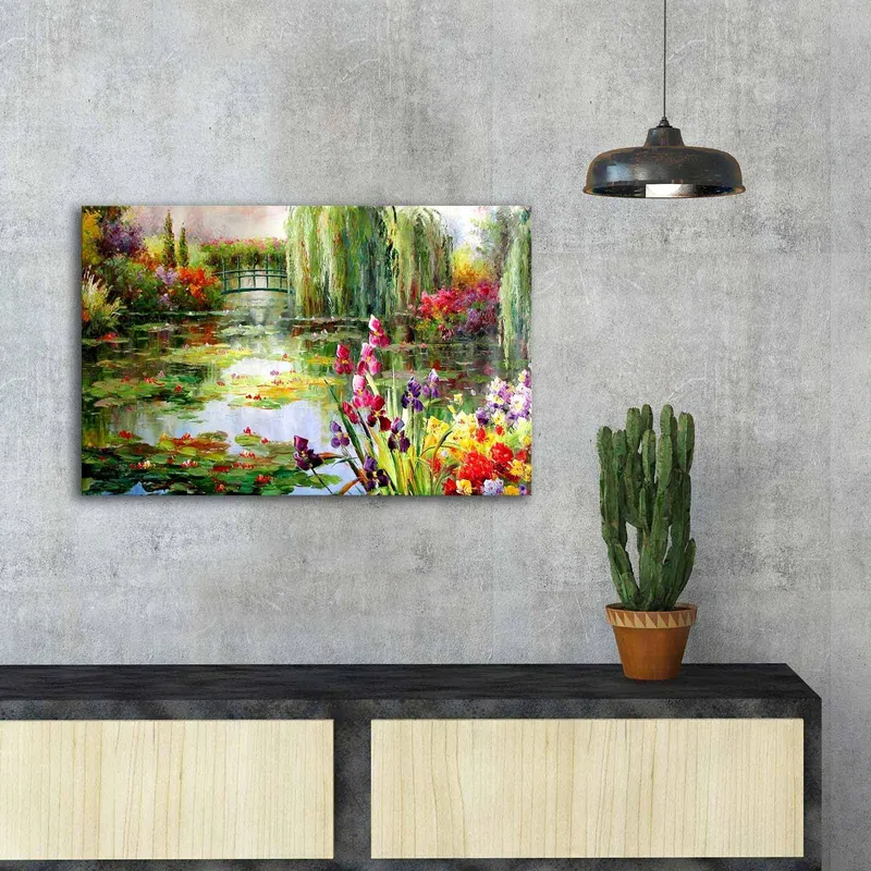 Tablou Canvas Delta Vacaresti, Multicolor, 70x45 cm - Multicolor