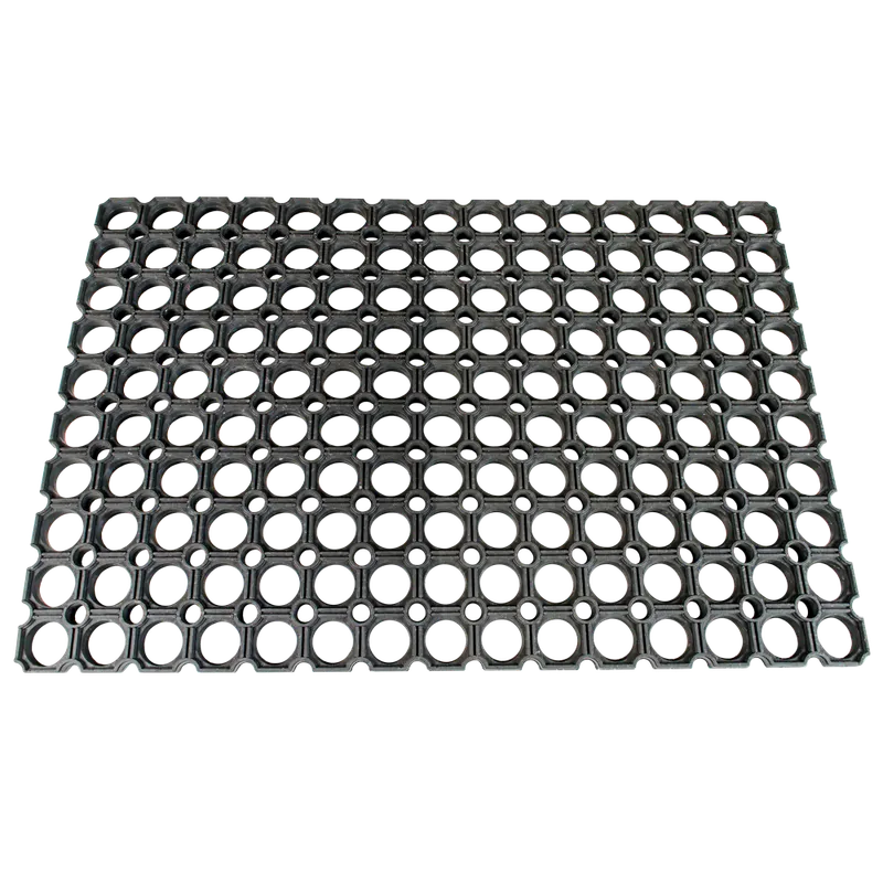 Stergator dreptunghiular Aniko, negru, din cauciuc, 40 x 60 cm
