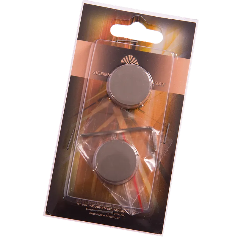 Capat galerie metal forjat, dop, 20 mm, inox, 2 buc