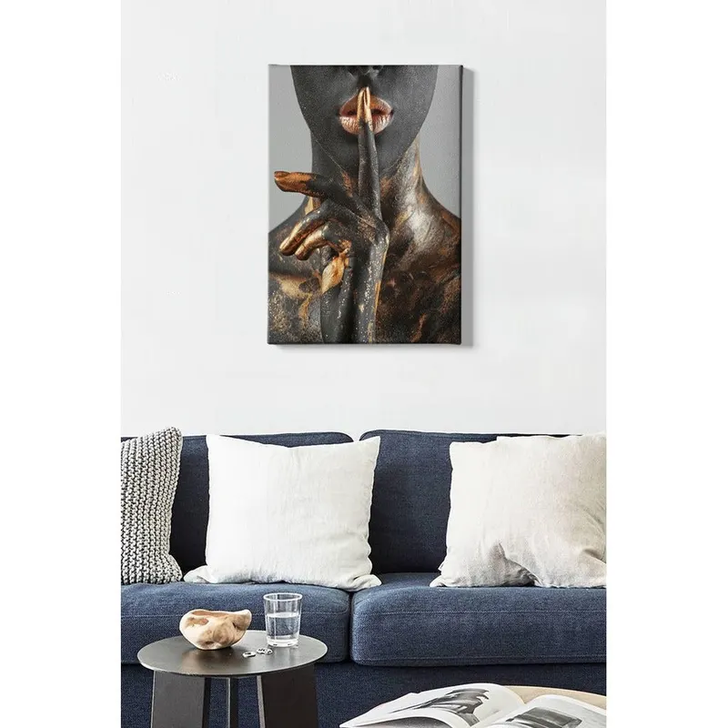 Tablou Canvas African Lady 5, Multicolor, 70x50 cm - Multicolor