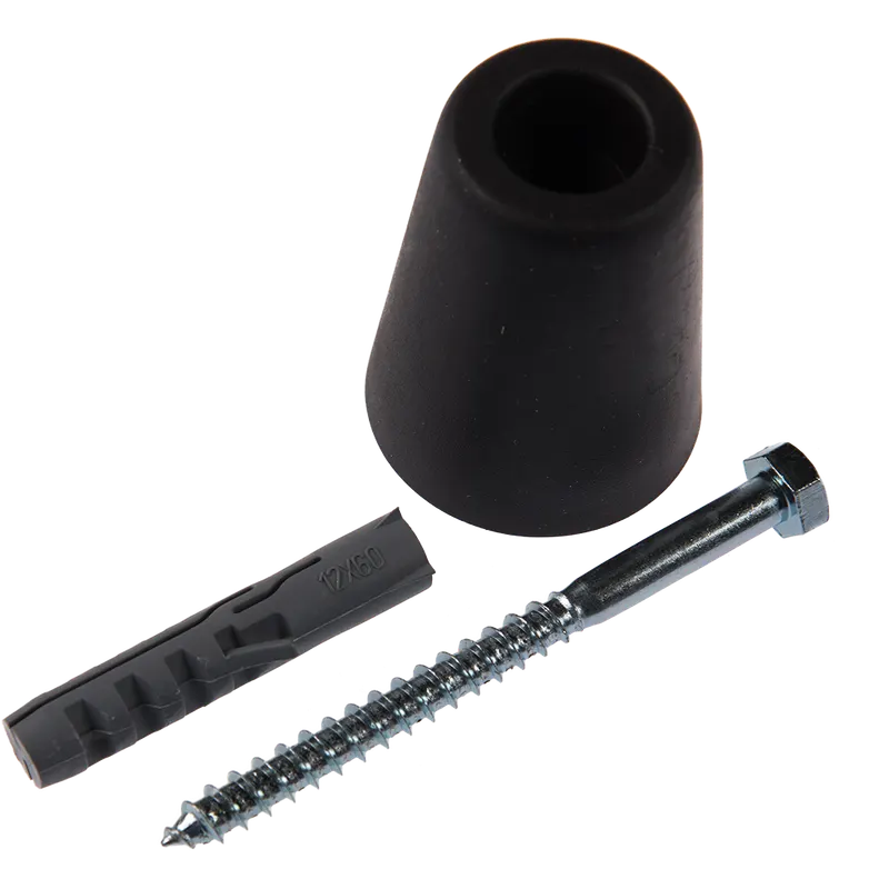 Opritor de usa din cauciuc, L: 60 mm, negru