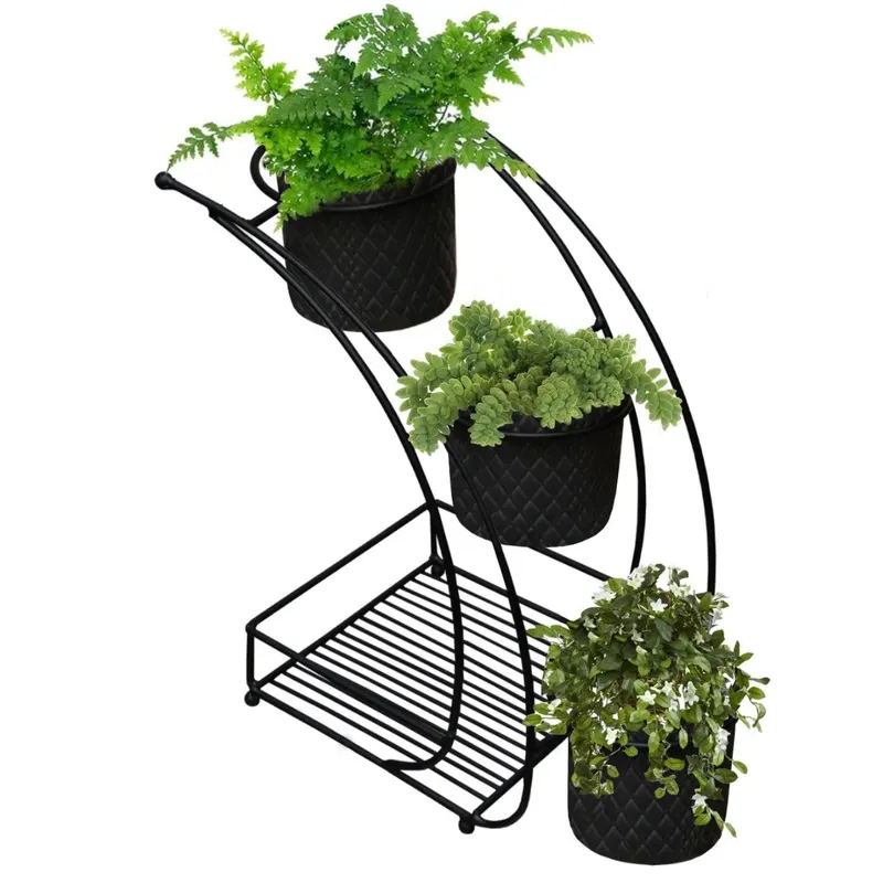 Jardiniere, Negru, 19x37x19 cm - Negru