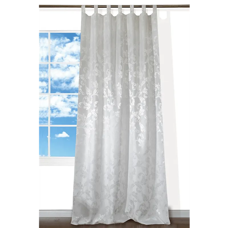 Draperie Lyon, 100% poliester, gri argintiu,140 x 245 cm