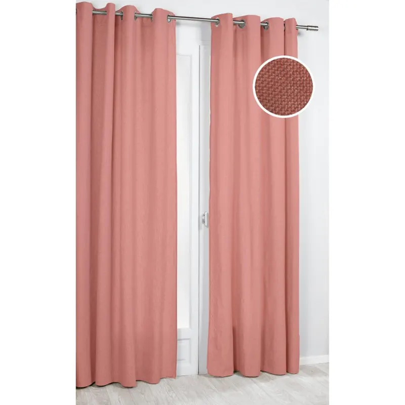 Draperie Precieux 57187, 100% poliester, terra 172, 140 x 260 cm
