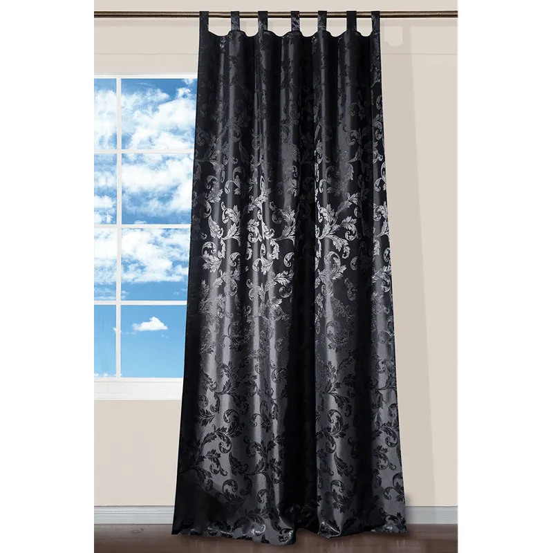 Draperie Lyon, 100% poliester, negru 99, 140 x 245 cm