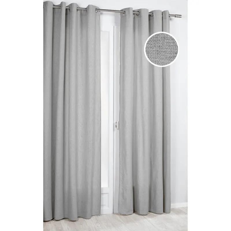 Draperie Precieux 57187, 100% poliester, gri 090, 140 x 260 cm