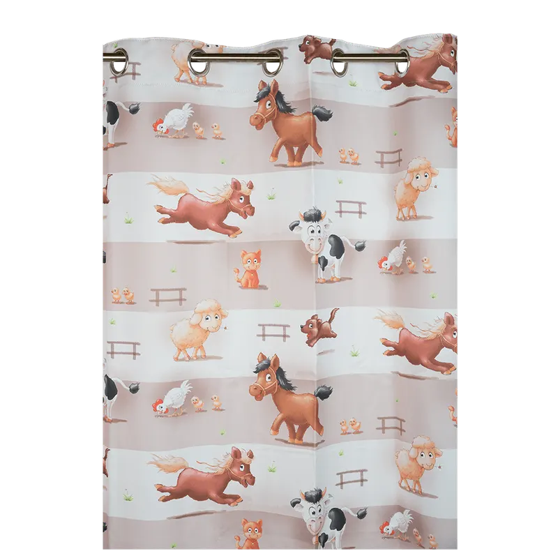 Draperie Rovitex Dimout Print, cu desene, multicolor, poliester, 140 x 245 cm