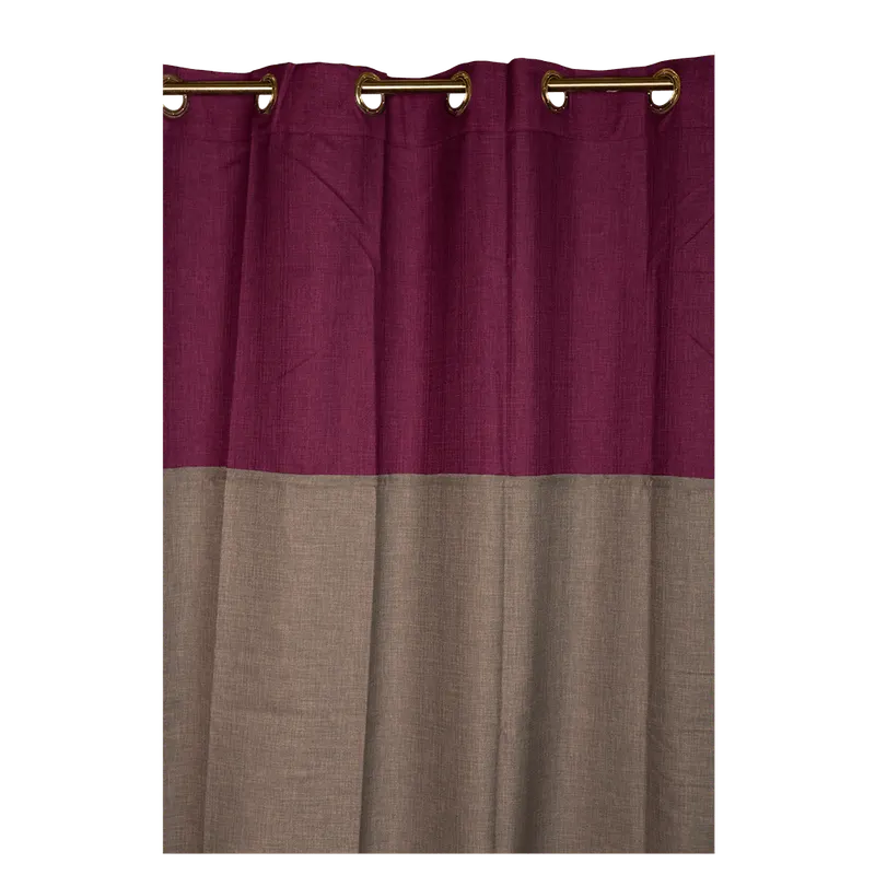 Draperie Ösenschal 2403, gri/mov, poliester, 135 x 245 cm