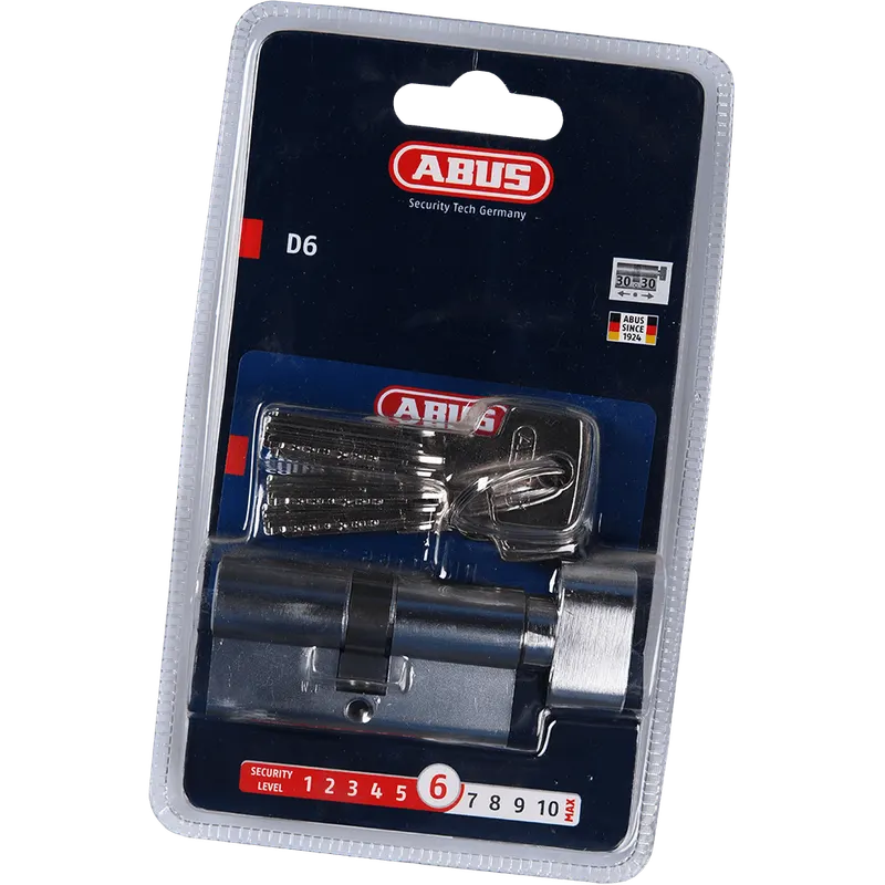 Cilindru cu buton KD6, alama, Abus N Z30/K30