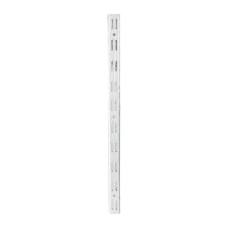 Vergea verticala, alb, H: 1000 mm, 2 randuri de gauri