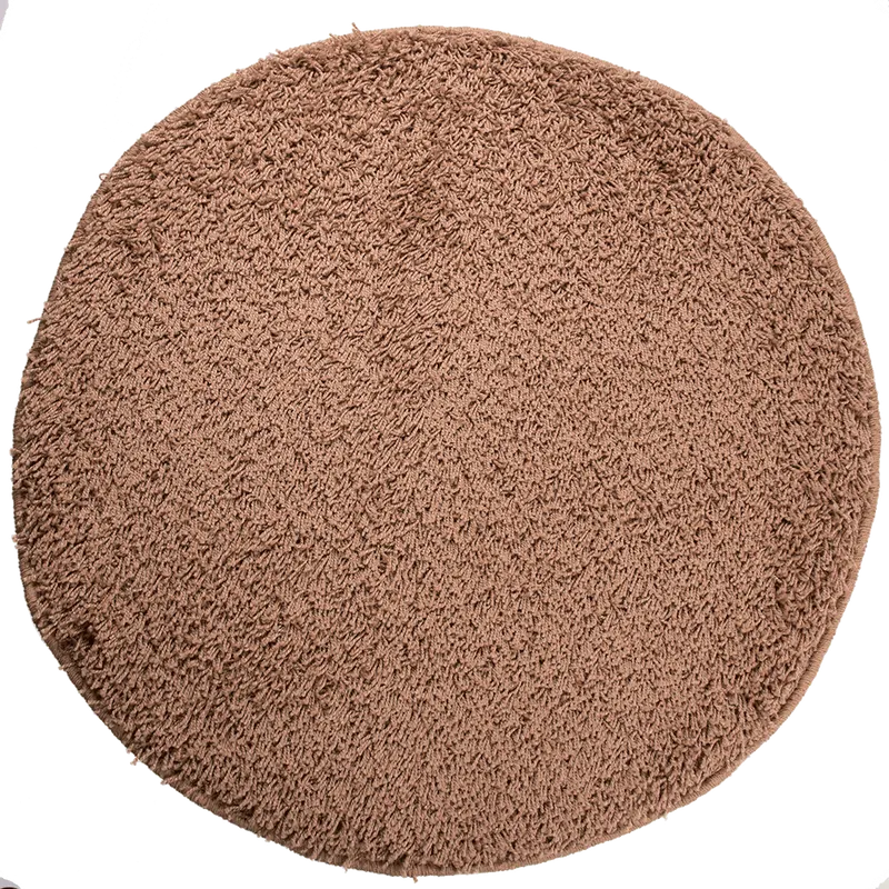 Covor rotund Mistral, 100% polipropilena friese, model modern bej 91, 133 cm