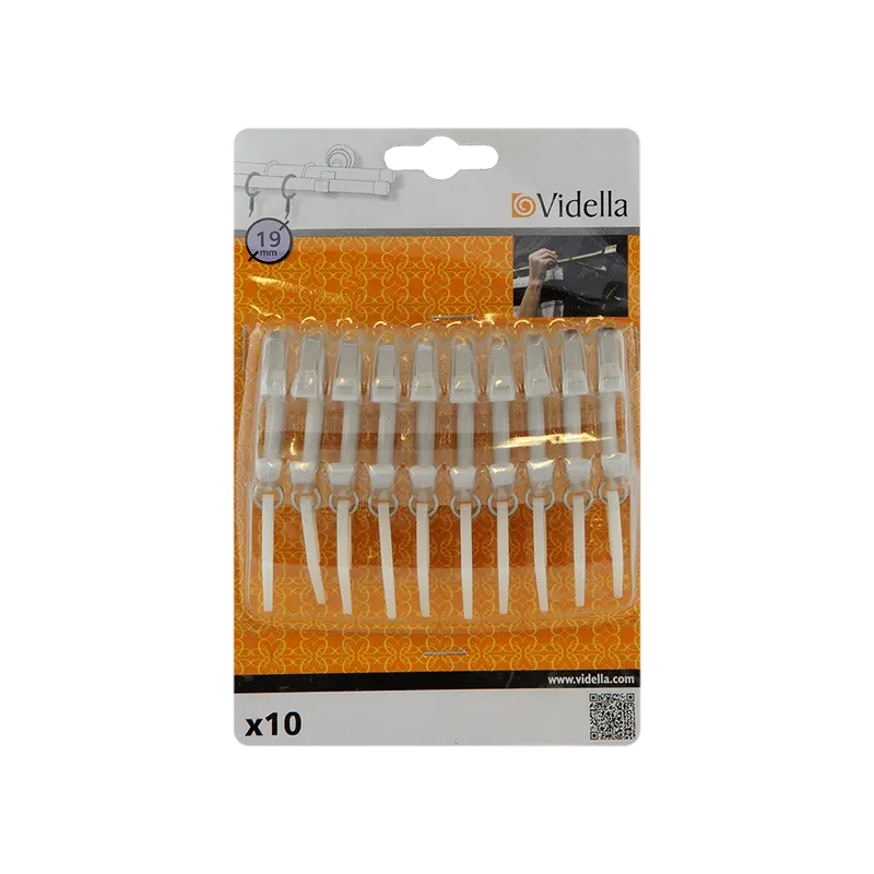Accesorii galerie inele Cesar - inele cu carligele, satinat, D19 mm