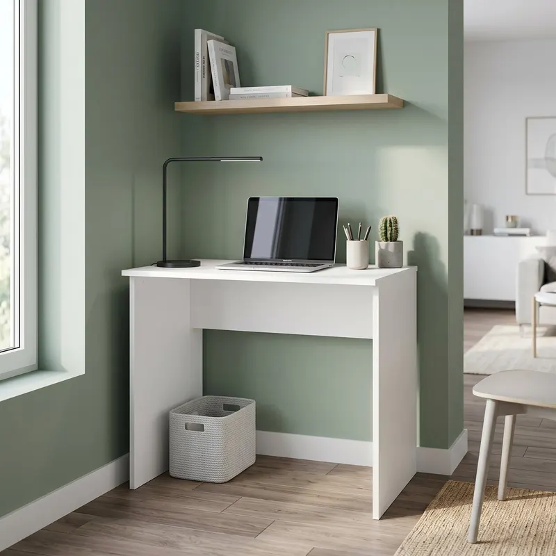 Birou CMS-101-BB-1 Home Collection®, Alb - Gri, 72x75x52 cm - Alb