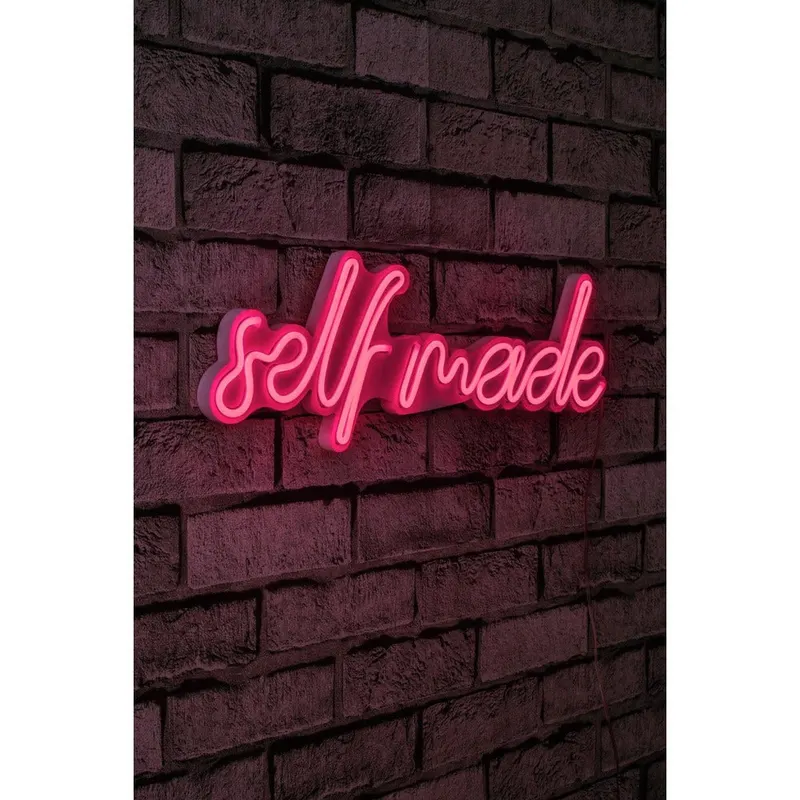 Aplica de Perete Neon Self Made, 48x16 cm - Roz