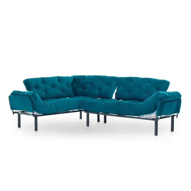 Canapea extensibilă de colț Mocca, interschimbabil, Diverse culori, 147x53x45 cm - Verde