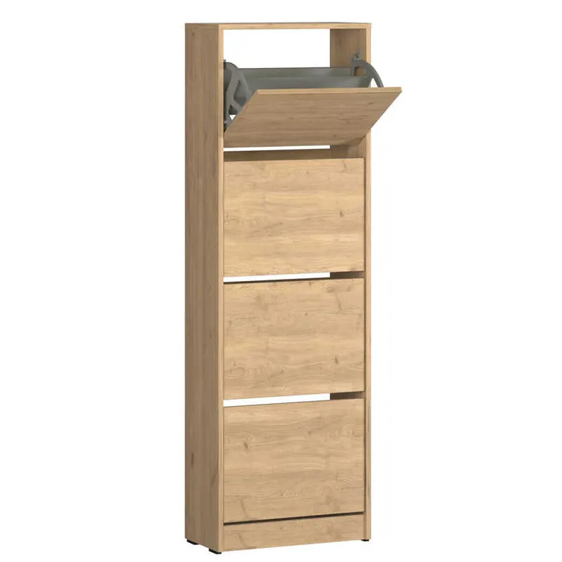 Pantofar SHC-340-BB-1 Home Collection® Compact XL, 16 Perechi, 4 Compartimente, Alb - Natur, 51x157x26 cm - Natur