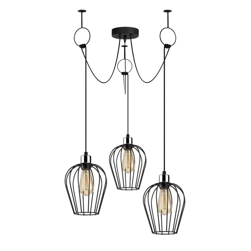 Lustra Sivir 86, Negru, 100x100x130 cm - Negru