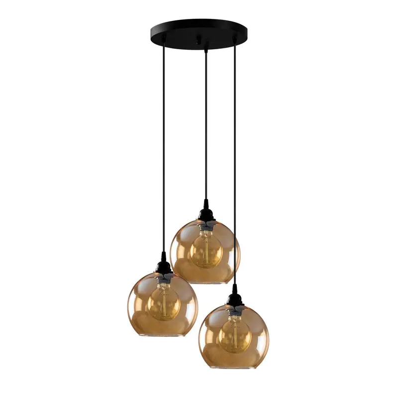 Lustra Lampal, Auriu - Negru, 20x20x116 cm - Auriu