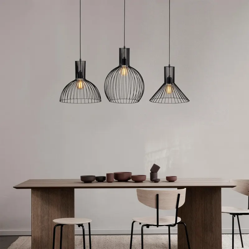 Lustra Luminar 68, Negru, 26x26x158 cm - Negru